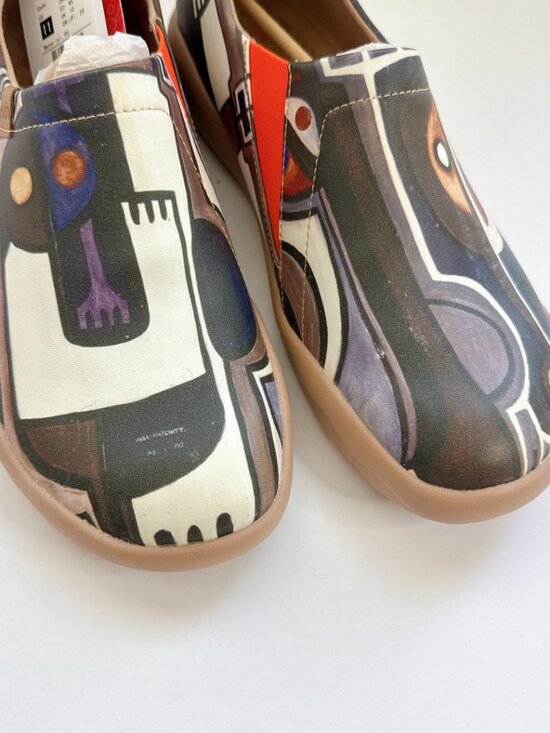 Men’s Size 11 NWT UIN Combination Art Travel Shoes Abstract Slip-On Casual Flats main image 6